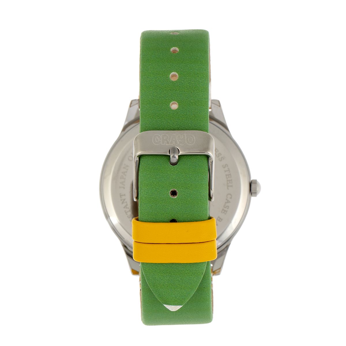 Minimalistische Uhr mit gestreiftem Armband