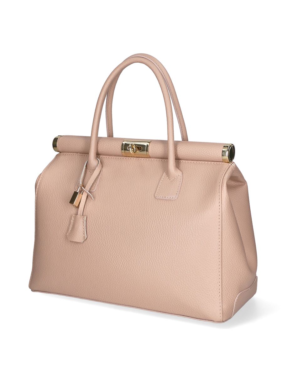 Elegante Handtasche aus Narbenleder