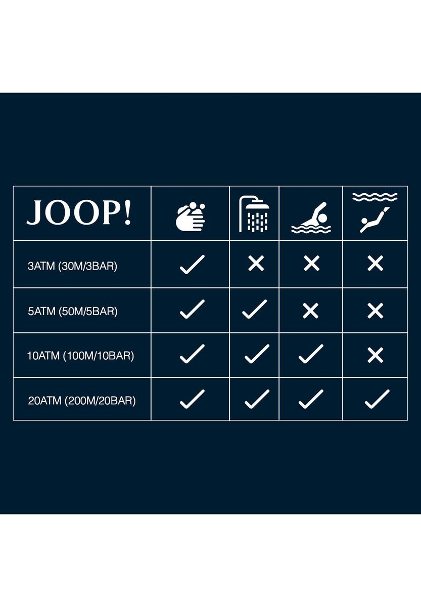 JOOP! Quarzuhr für Damen, Edelstahl, Silber, 99