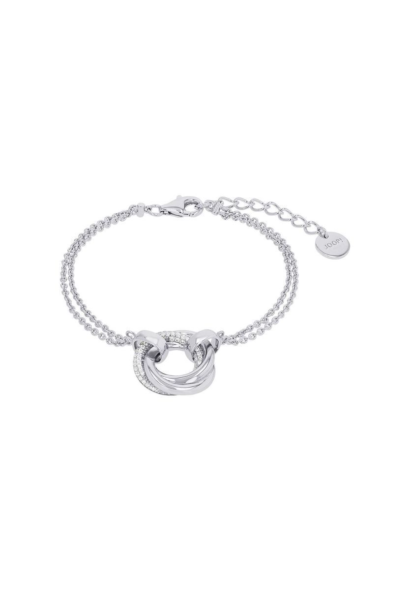 JOOP! Armband für Damen, Silber 925, Zirkonia, Silber, 20 CM