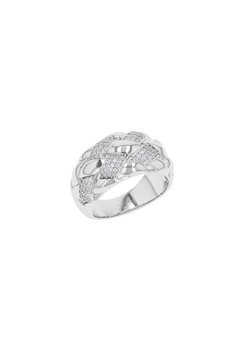 JOOP! Ring mit Stein für Damen, Silber 925, Zirkonia, Silber, 56