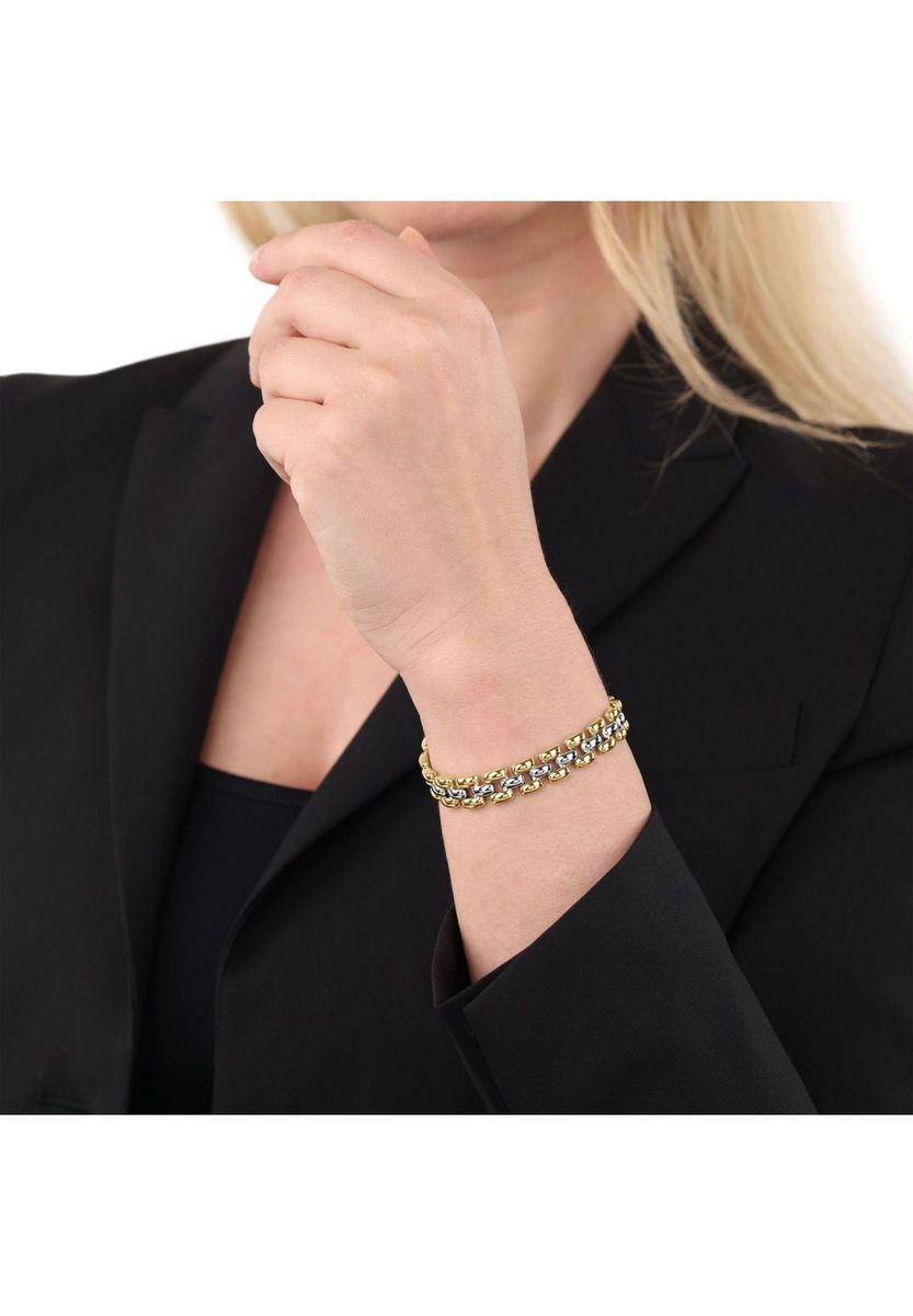 JOOP! Armband für Damen, Edelstahl, Bicolor, 20 CM