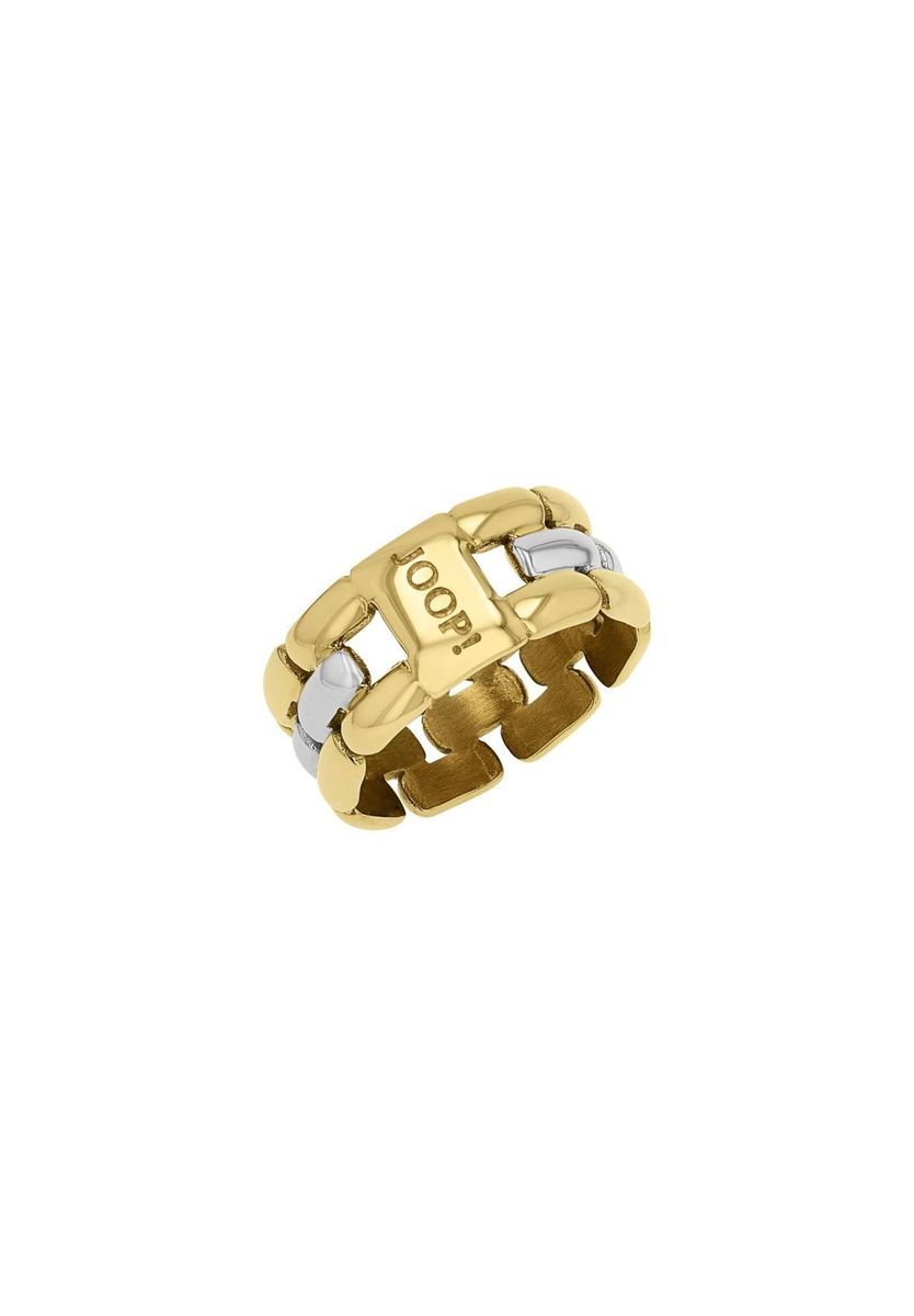 JOOP! Ring für Damen, Edelstahl, Beige, 56