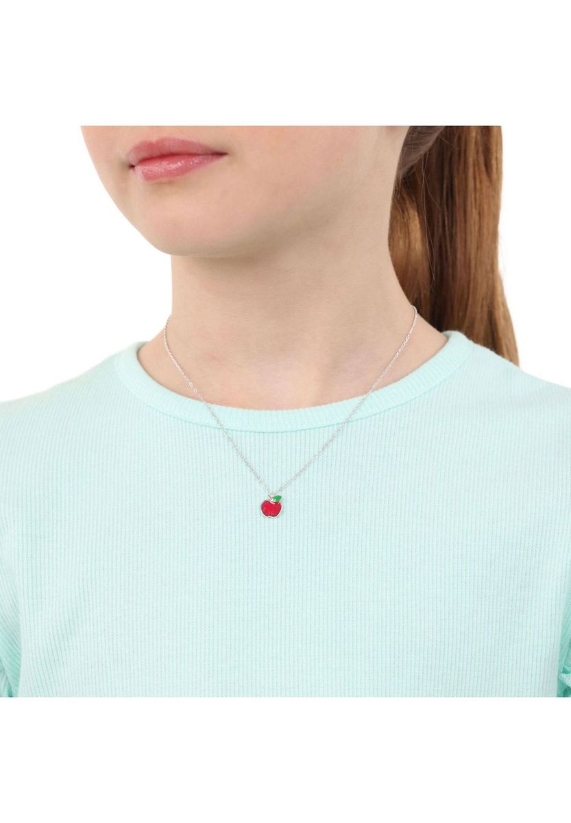 Apfelanhänger Halskette Sterlingsilber