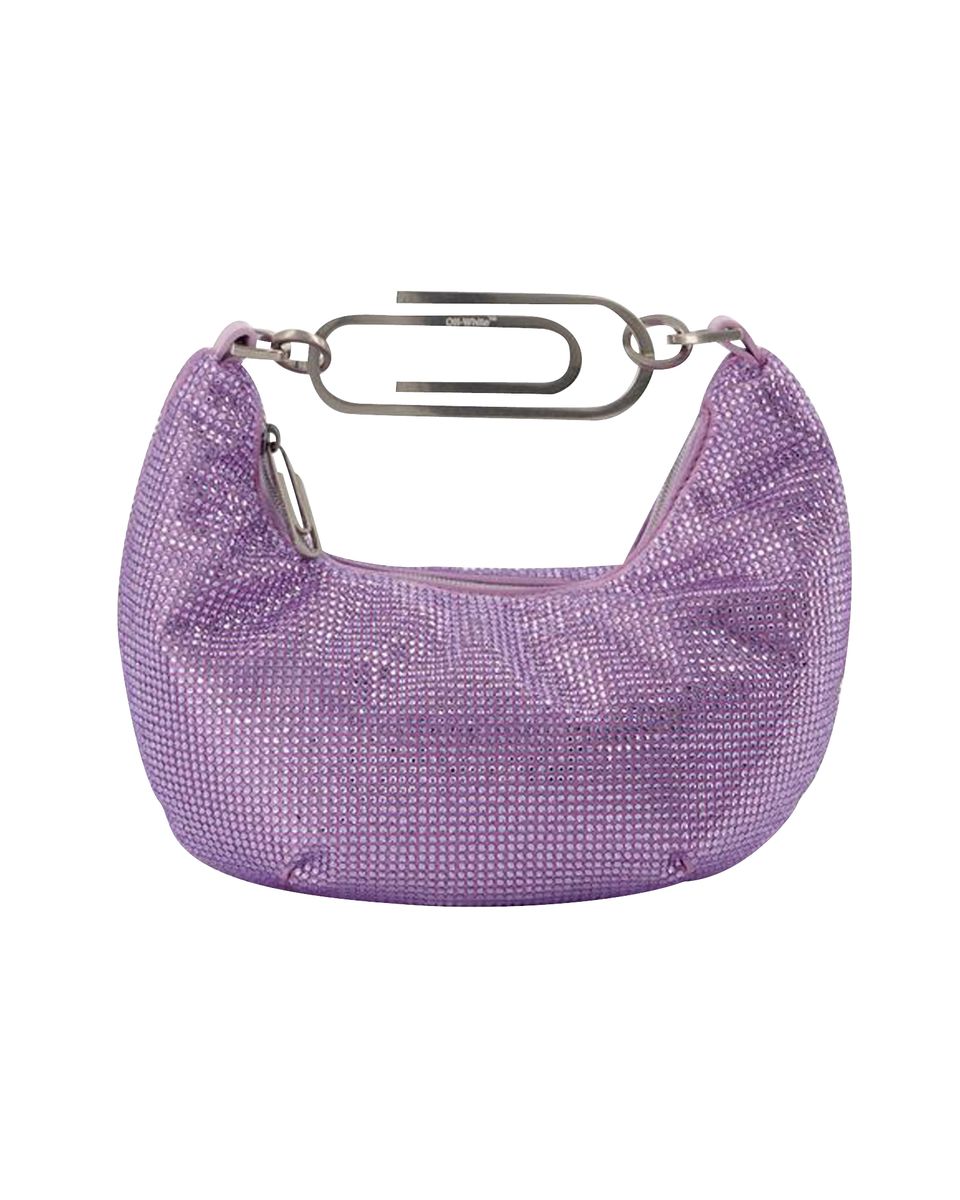 Strassbesetzte Schultertasche