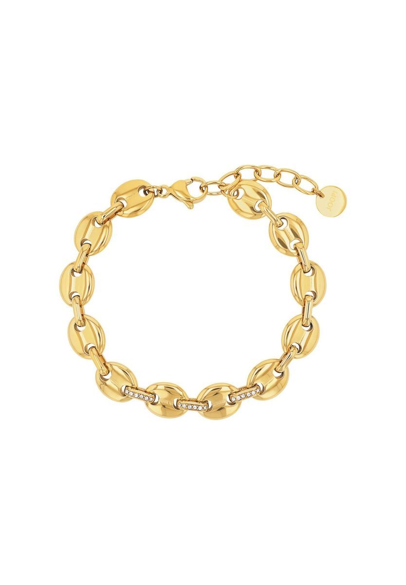 Elegantes goldfarbenes Perlenkettenarmband