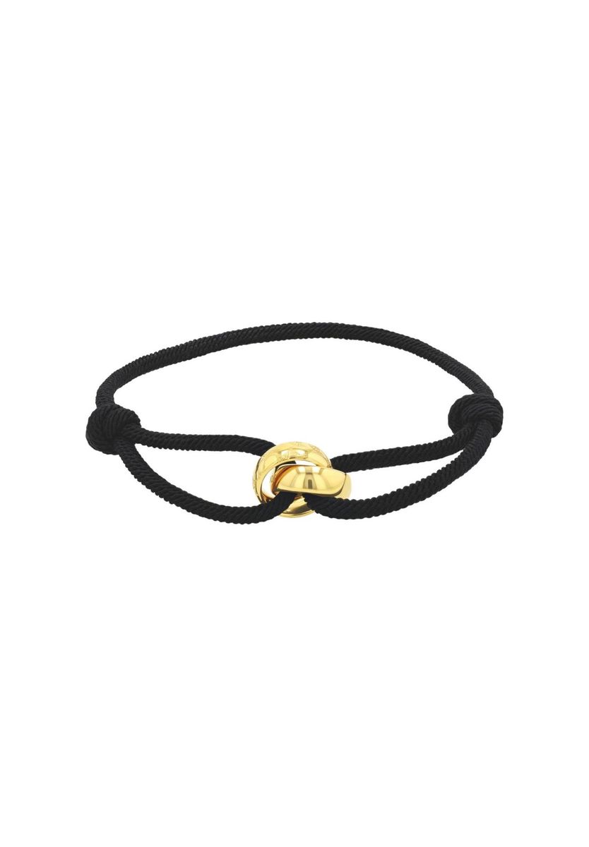 Kordelarmband mit goldenem Knotendetail