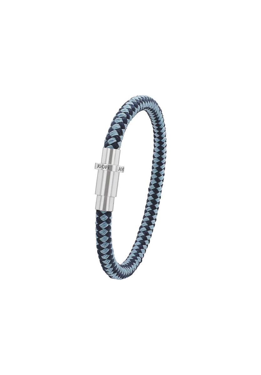 Herrenarmband aus geflochtener Kordel mit Stahlverschluss