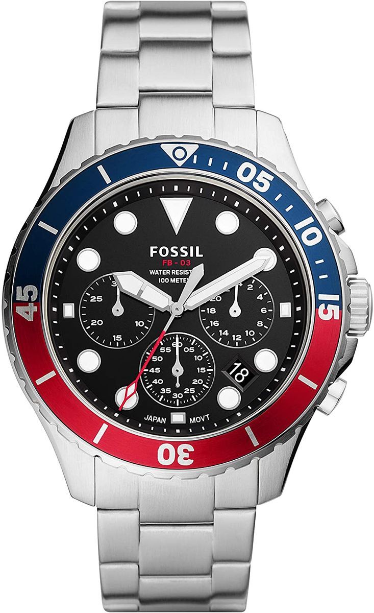 Herren-Chronograph Uhr mit Drehlünette