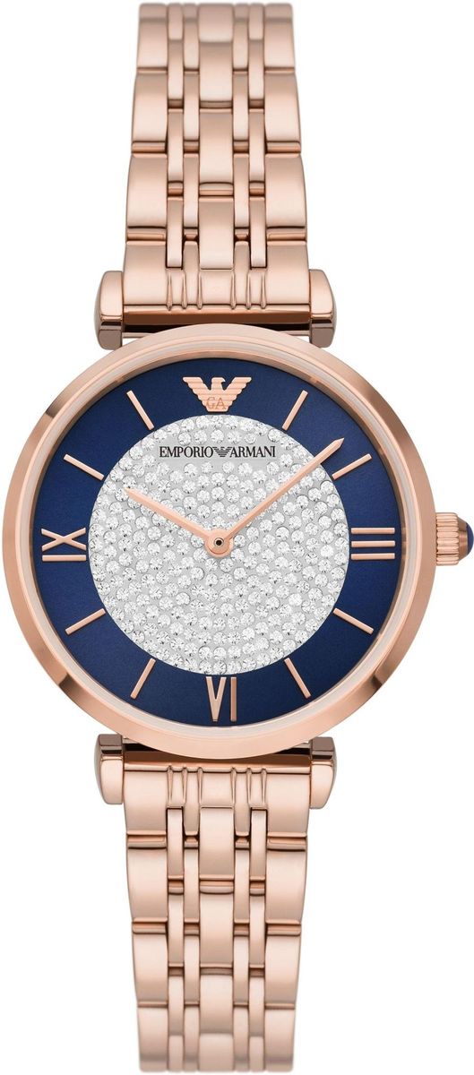 Roségoldfarbene Damen-Armbanduhr