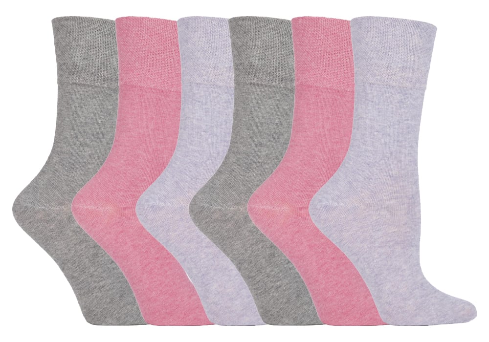 Gentle Grip - 6 Paar Damen Gentle Grip nicht elastische Socken - GG72