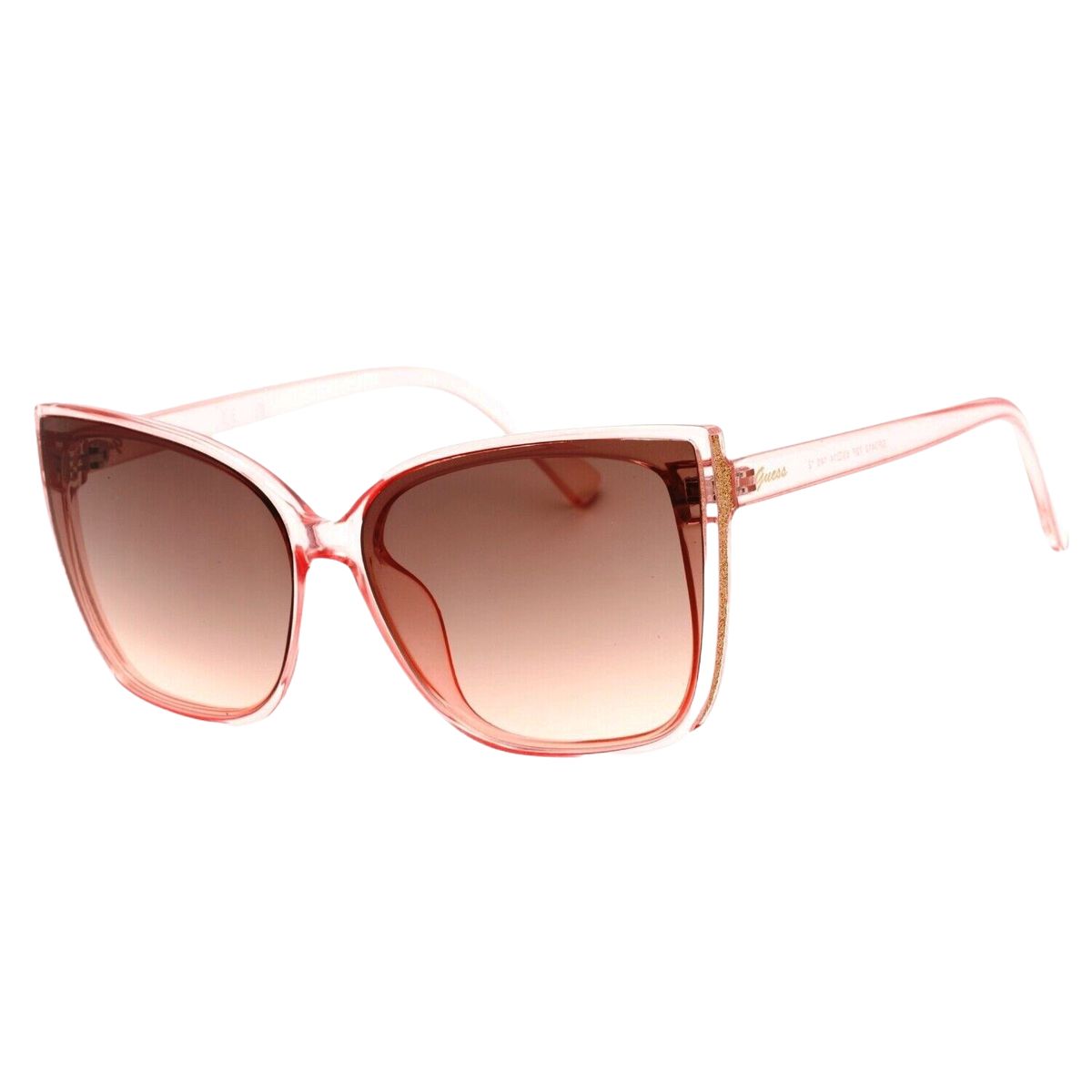 Extragroße quadratische Sonnenbrille mit Farbverlaufsgläsern