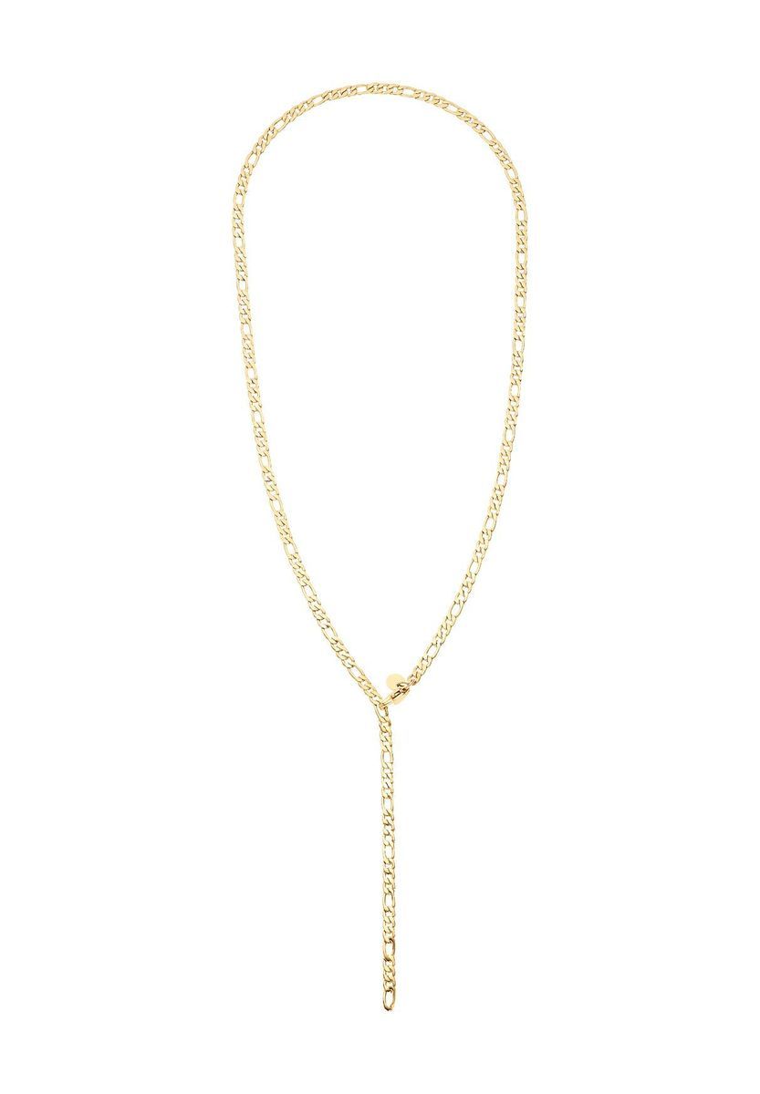NOELANI Damen Y-Kette "Chunky Chain", Edelstahl, gold