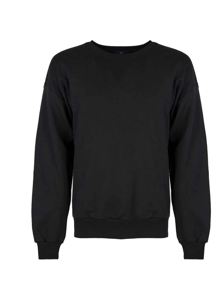 Klassisches Baumwoll-Sweatshirt mit Rundhalsausschnitt