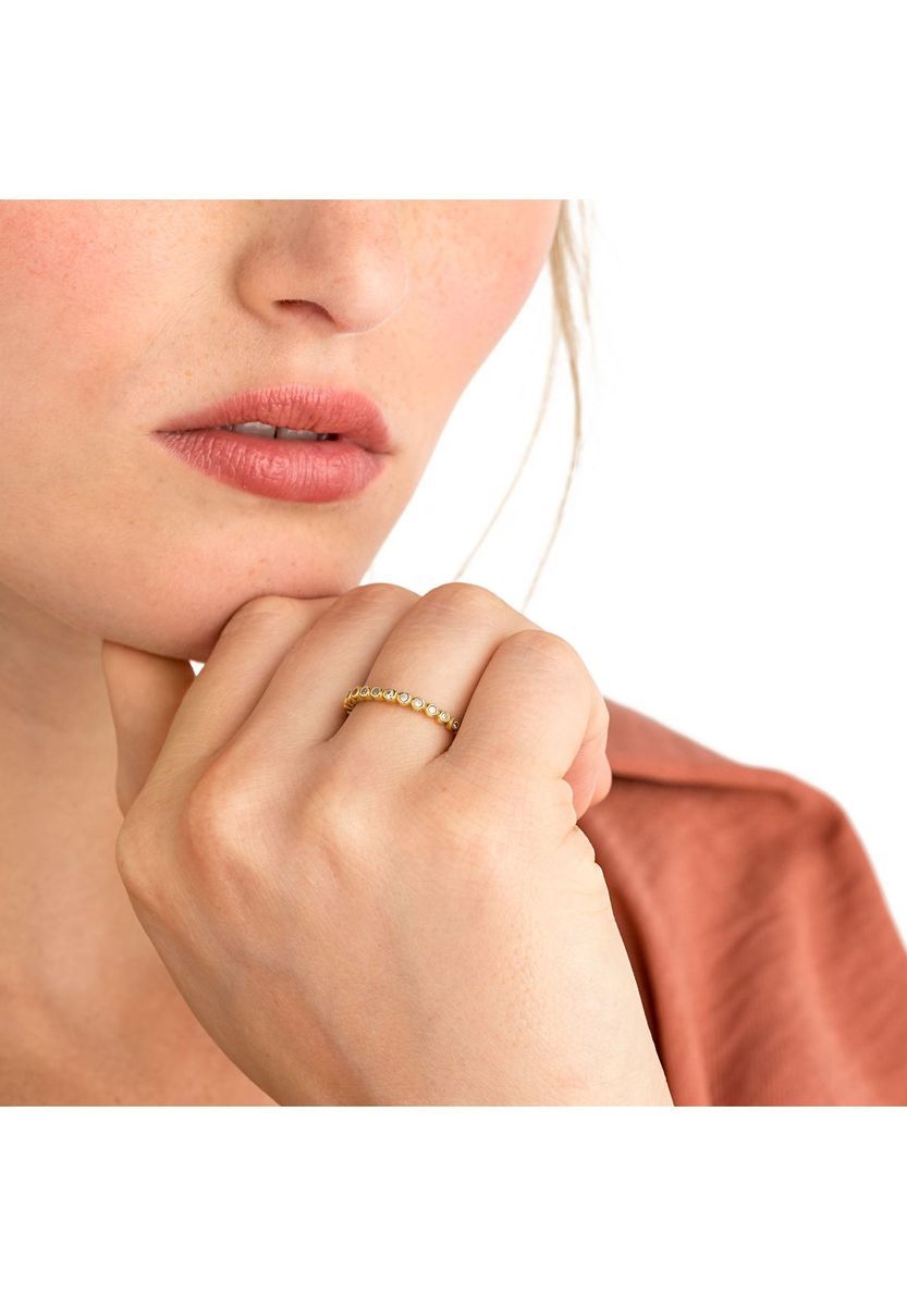 NOELANI Damen Ring, 925er Silber, gold