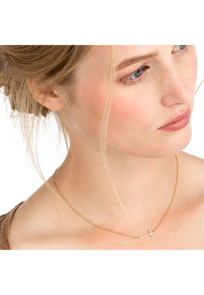 NOELANI Damen Kette mit Anhänger "2030199", 925er Silber, gold