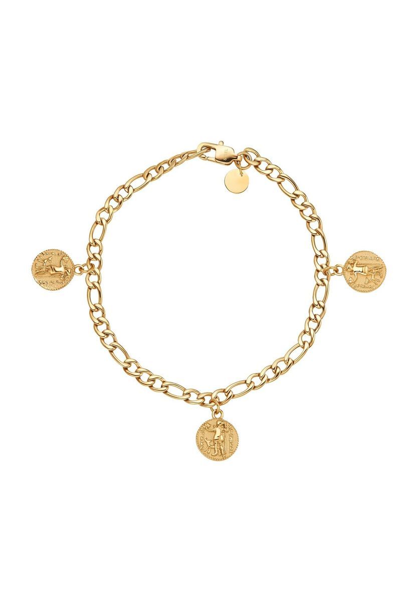 NOELANI Damen Armband ""Greek Coin 2030650", Edelstahl, GOLD