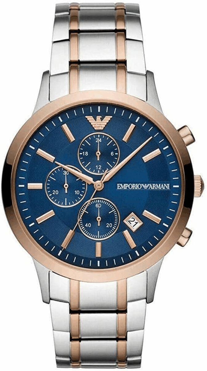 Klassische zweifarbige Chronographenuhr