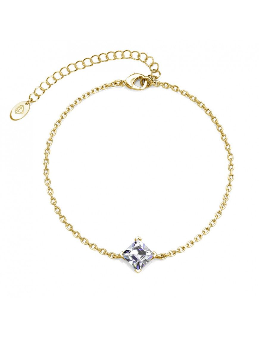 Elegantes goldenes Armband mit Kristall