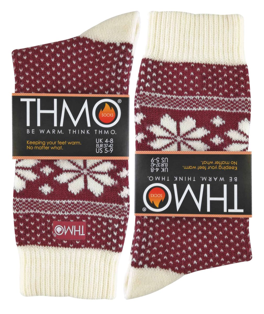 Nordic Fairisle Wollmischung Socken