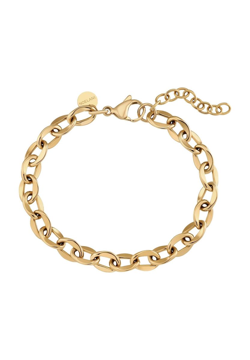 Goldfarbenes Edelstahl-Gliederarmband