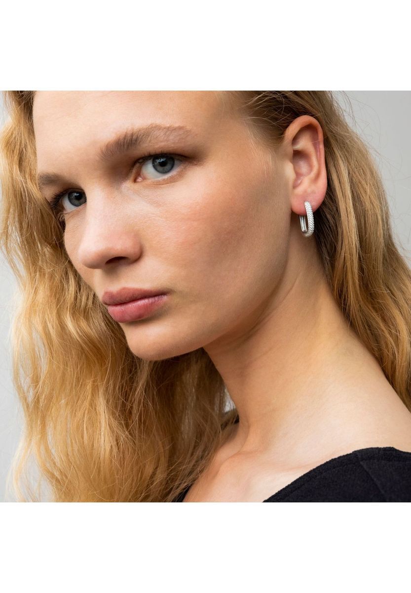 NOELANI Damen Creolen, 925er Silber, SILBER