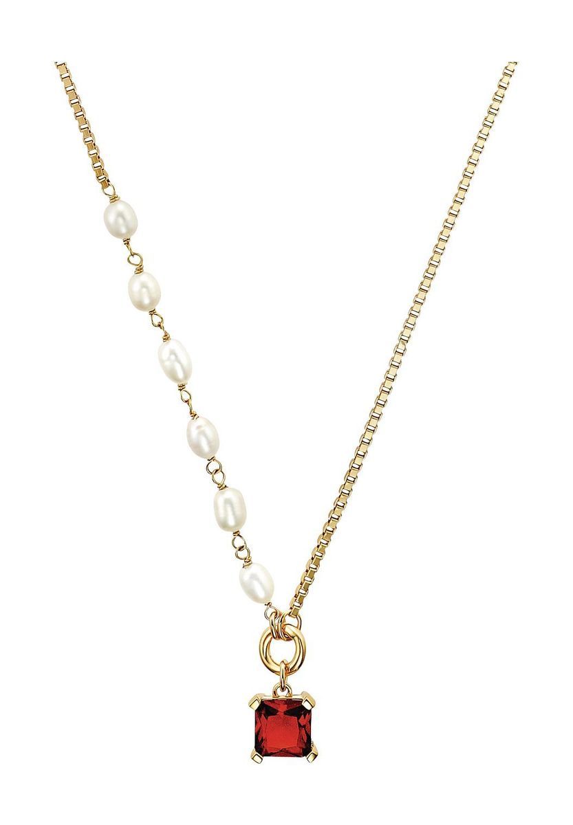 NOELANI Damen Kette mit Anhänger, 925er Silber, GOLD