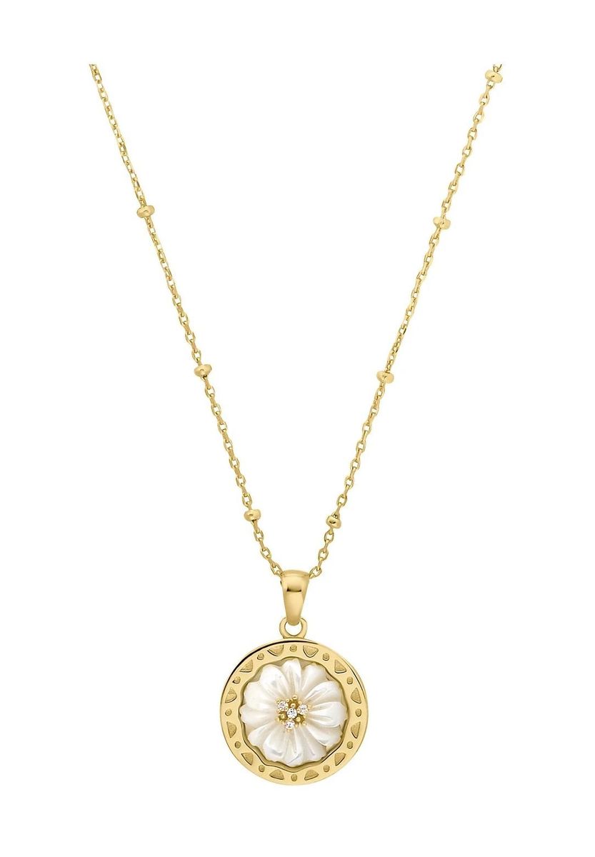 amor Damen Kette mit Anhänger "Daisy", 925er Silber, GOLD