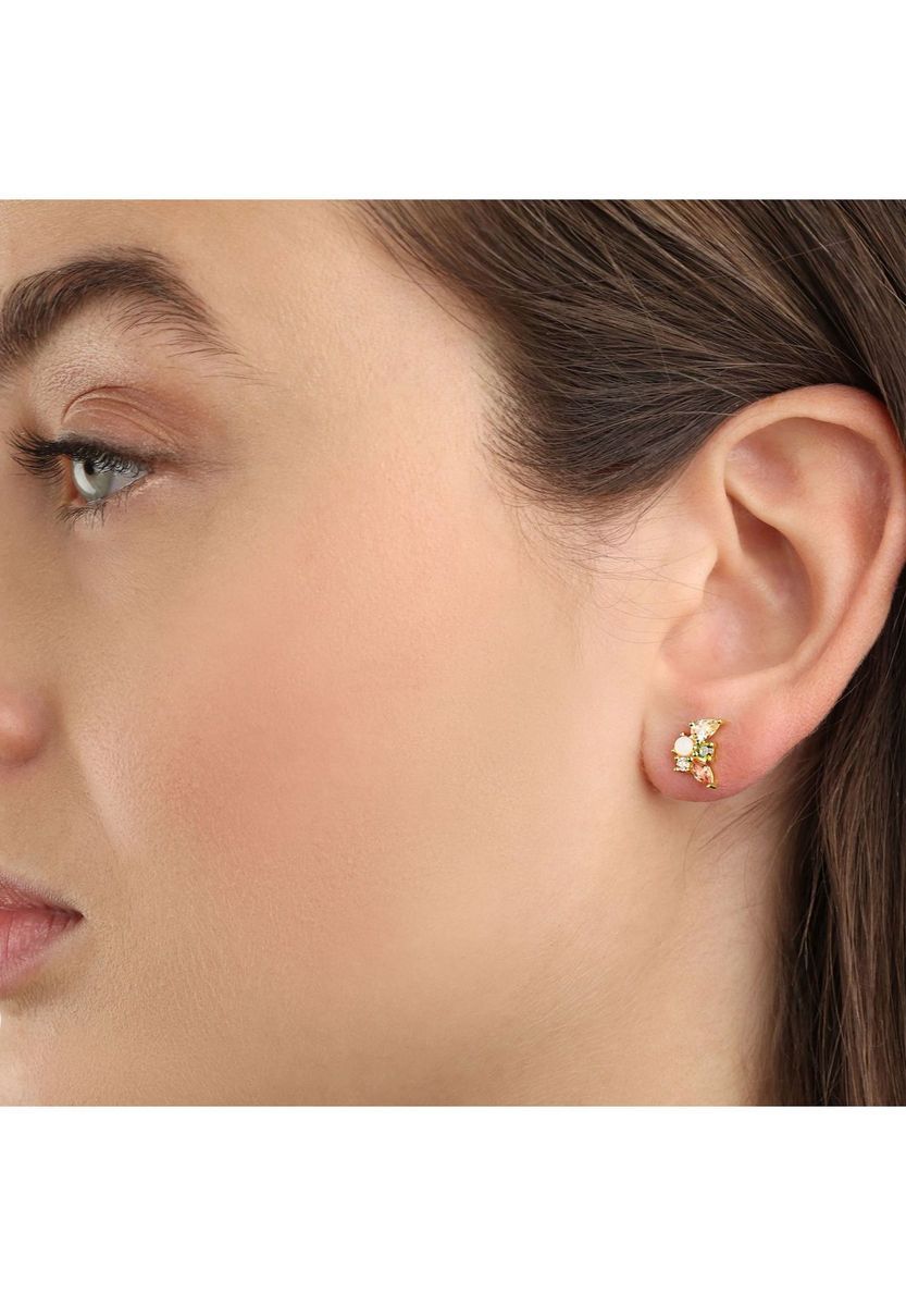 NOELANI Damen Ohrstecker, 925er Silber, GOLD