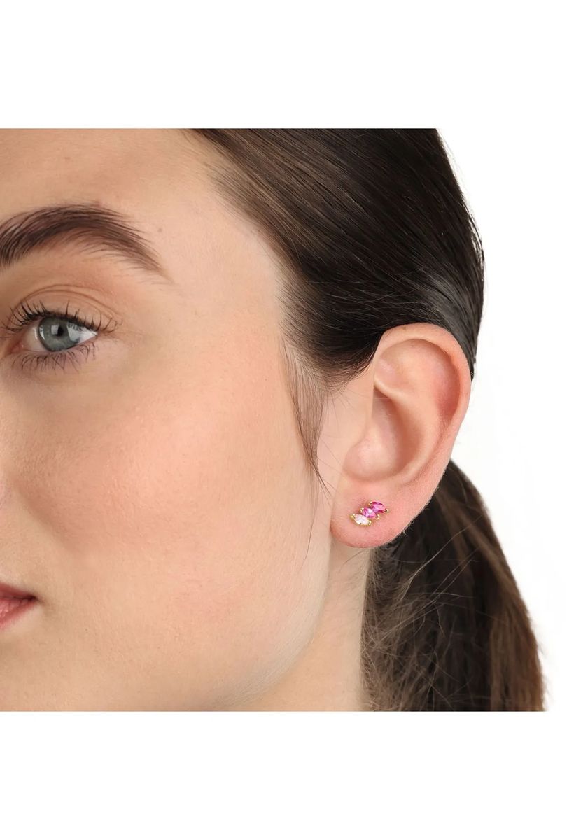 NOELANI Damen Ohrstecker, 925er Silber, GOLD