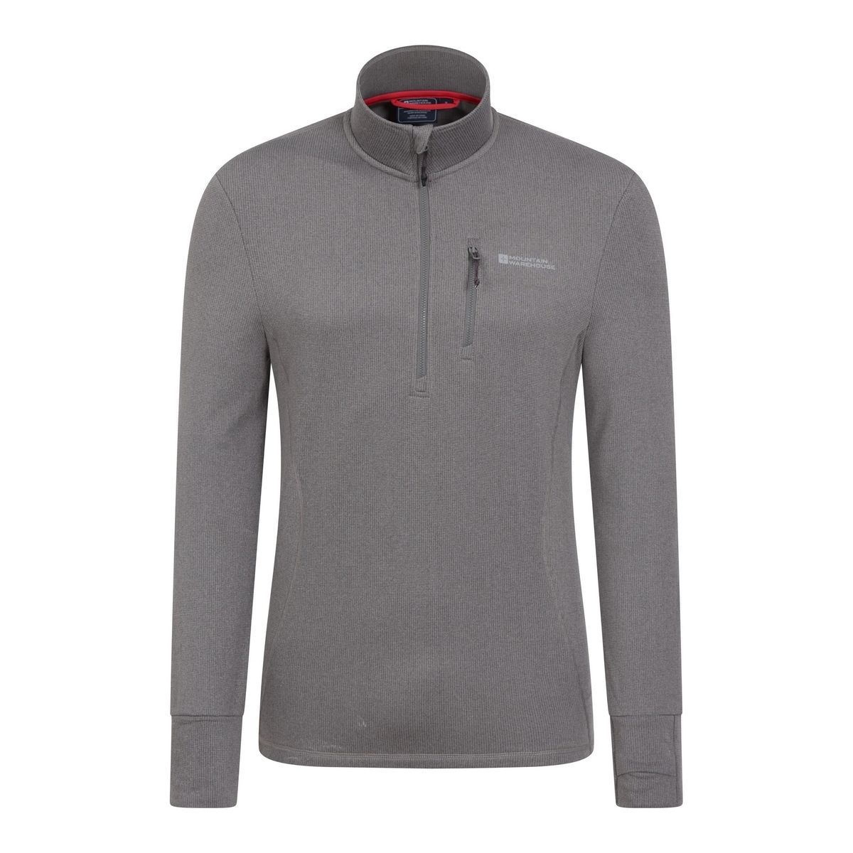 Herren Leichtes Fleece-Top mit Halbem Reißverschluss