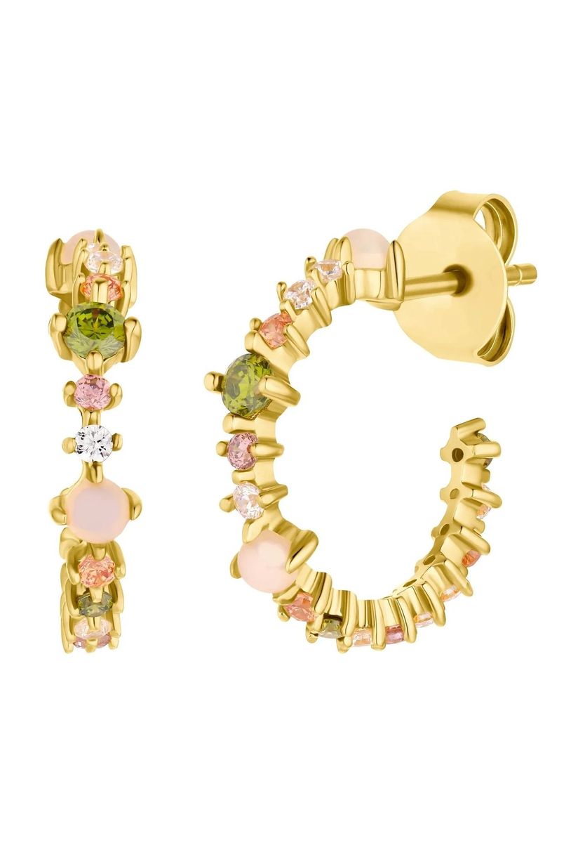 NOELANI Damen Creolen, 925er Silber, GOLD