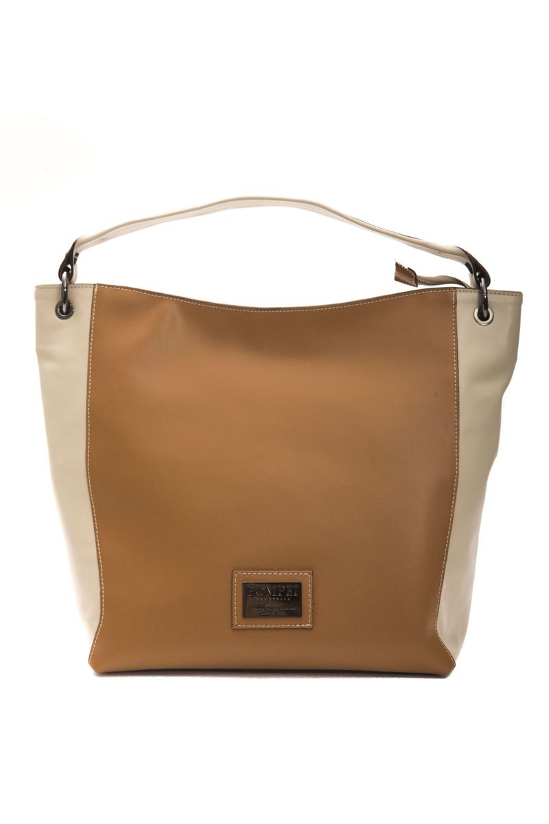 Zweifarbige Ledertasche