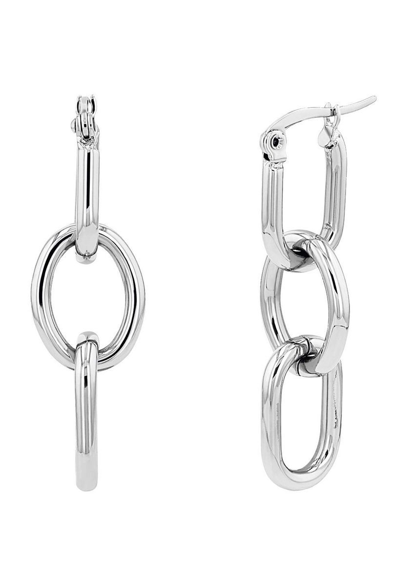 NOELANI Damen Ohrhänger, Edelstahl, SILBER