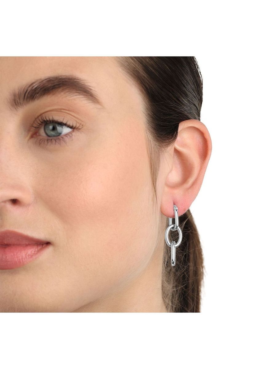 NOELANI Damen Ohrhänger, Edelstahl, SILBER