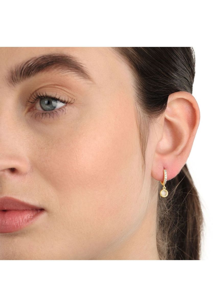 NOELANI Damen Creolen, 925er Sterling Silber, GOLD, 99