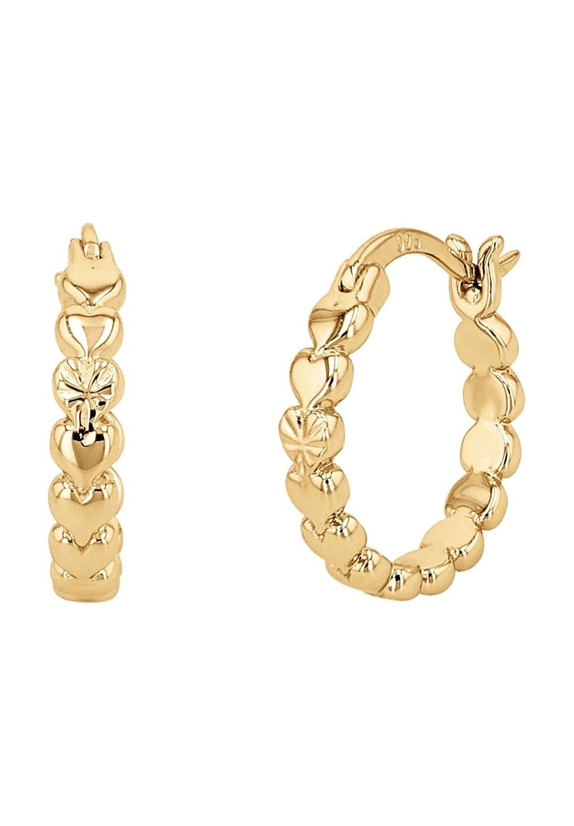 NOELANI Damen Creolen, 925er Silber, GOLD