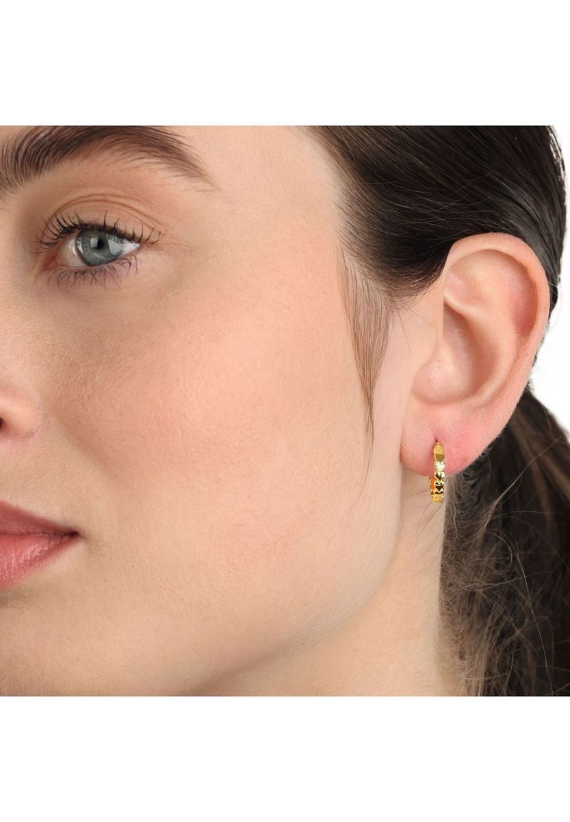 NOELANI Damen Creolen, 925er Silber, GOLD