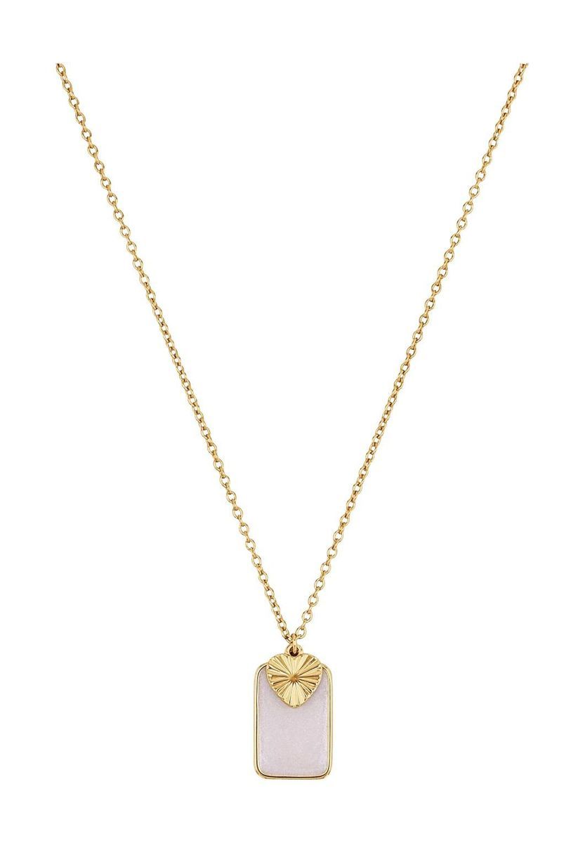 NOELANI Damen Kette mit Anhänger, 925er Sterling Silber, GOLD