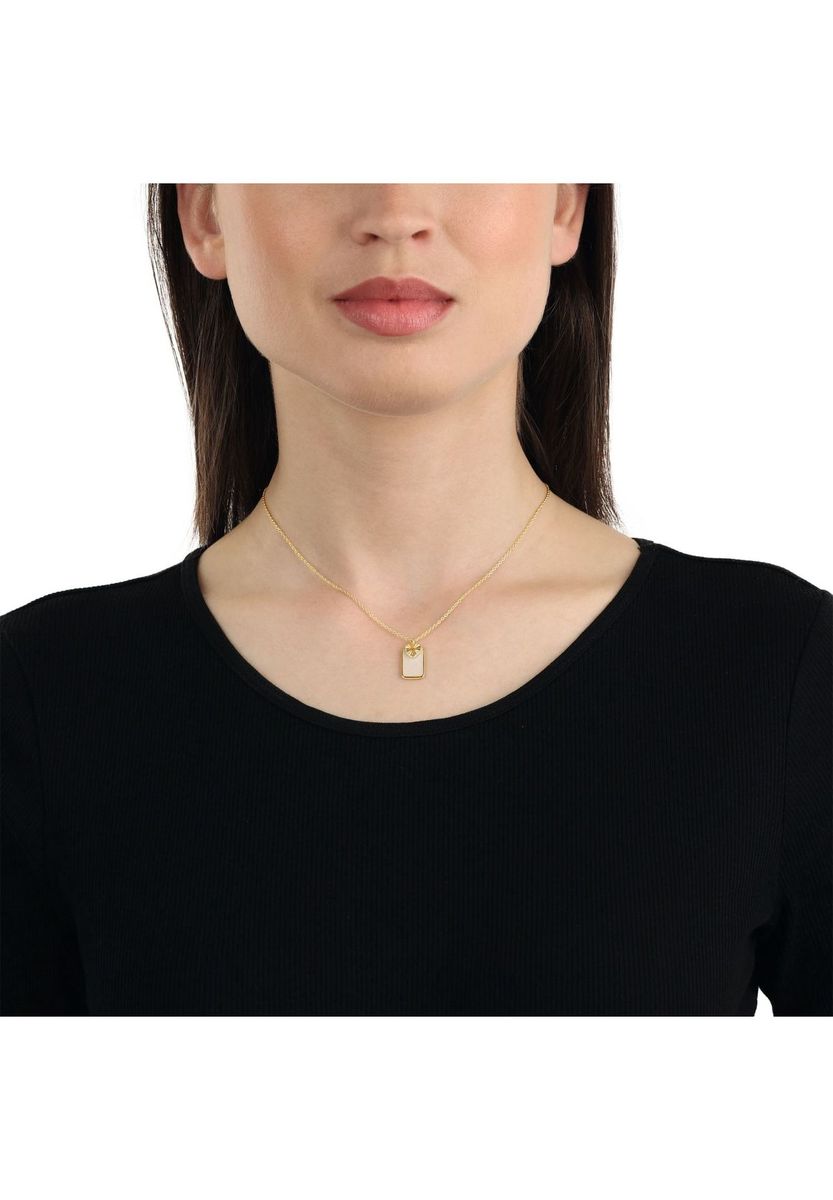 NOELANI Damen Kette mit Anhänger, 925er Sterling Silber, GOLD