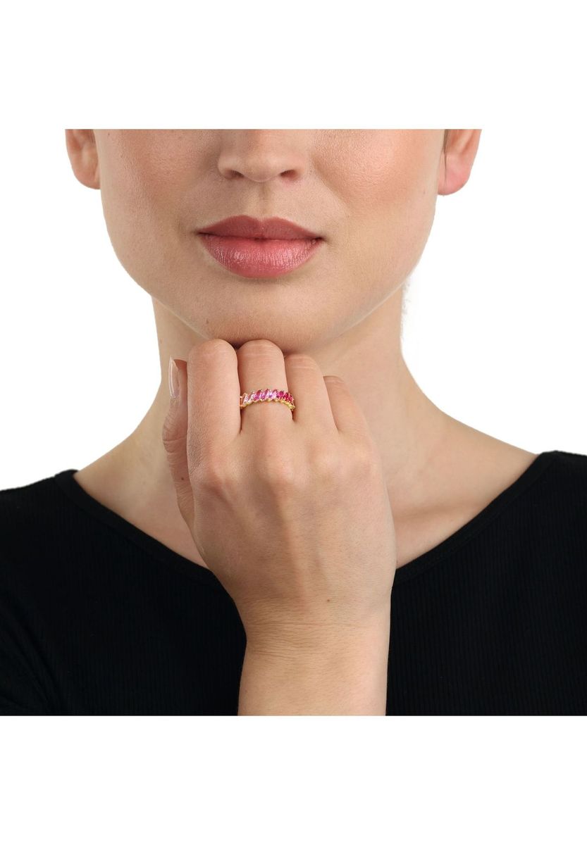 NOELANI Damen Ring, 925er Sterling Silber, GOLD