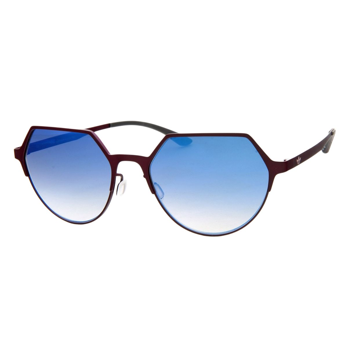 Geometrische Sonnenbrille mit Metallrahmen