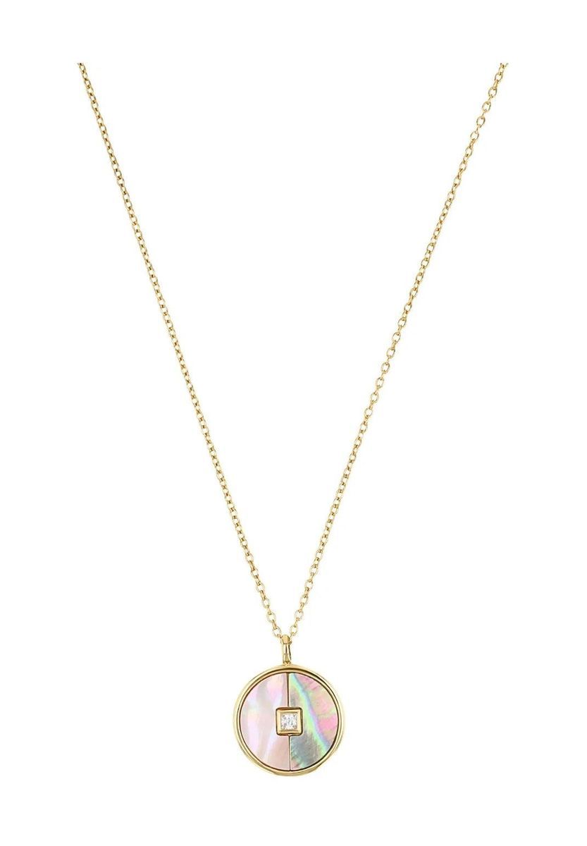 NOELANI Damen Kette mit Anhänger, 925er Sterling Silber, SILBER, 45