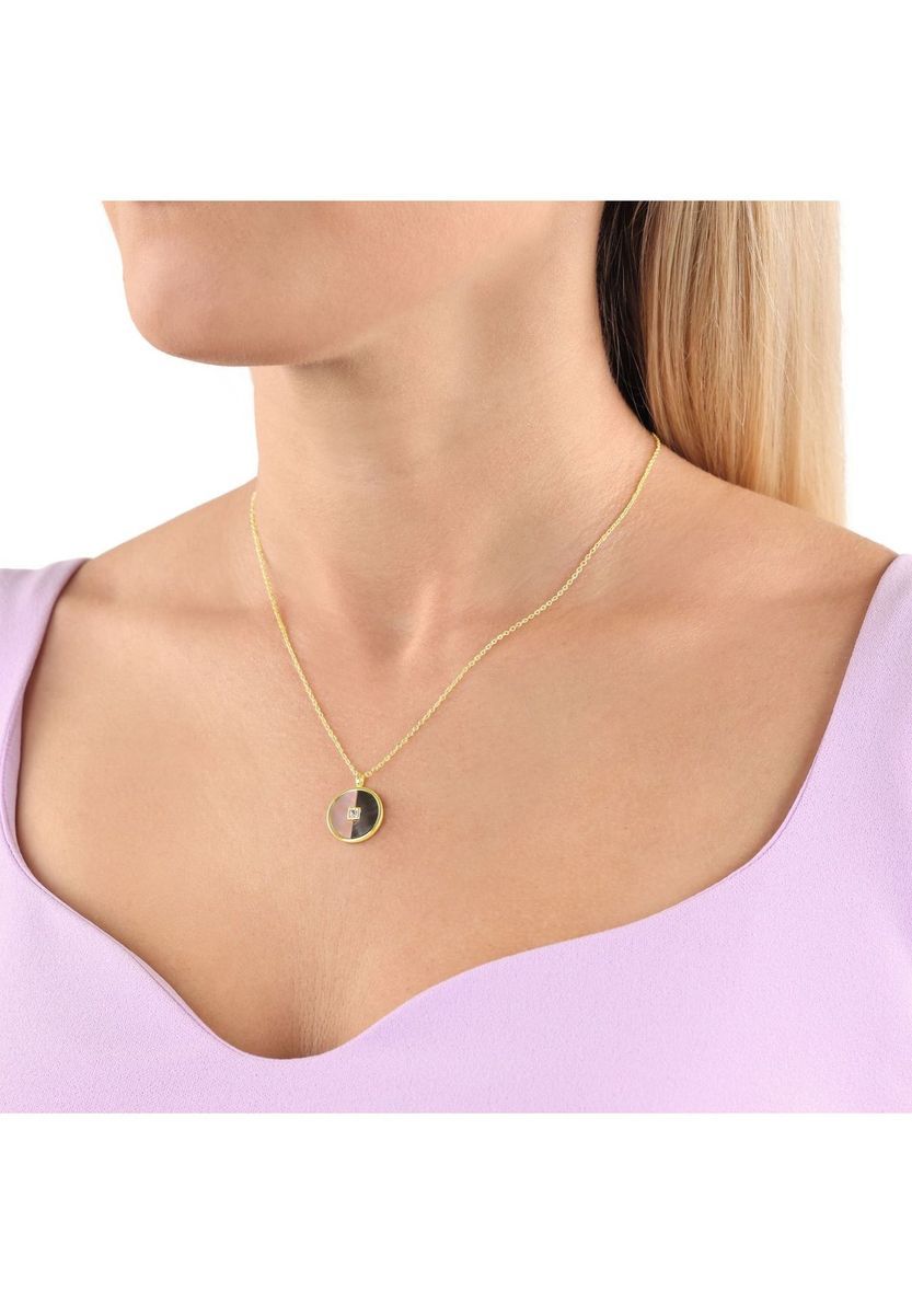 NOELANI Damen Kette mit Anhänger, 925er Sterling Silber, SILBER, 45