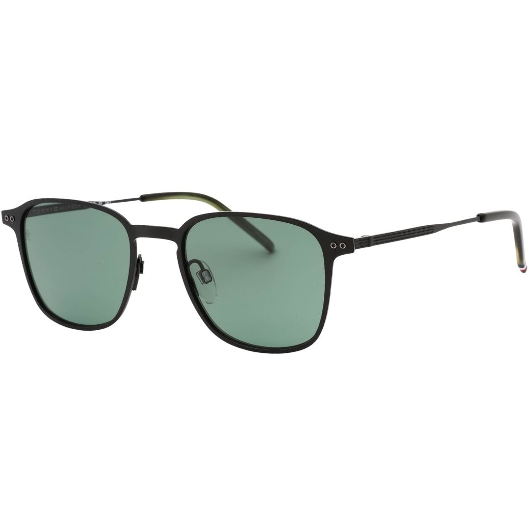 Eckige Matte Metall-Sonnenbrille