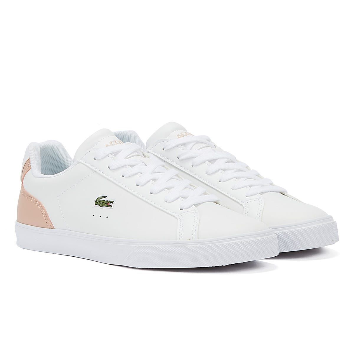 Weiße Leder-Sneakers mit niedrigem Schaft