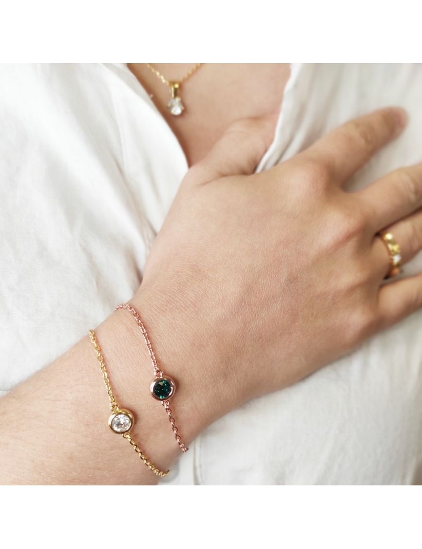 Elegantes Geburtsstein-Kettenarmband