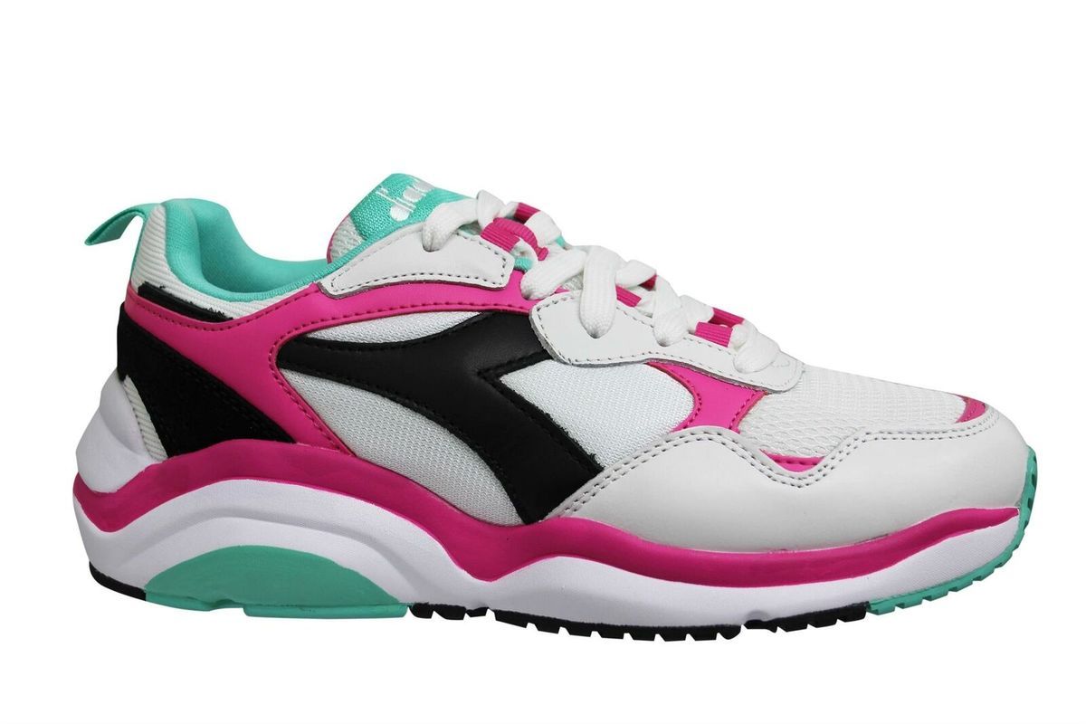 Retro-Sneaker mit Farbdetails, klobiges Design