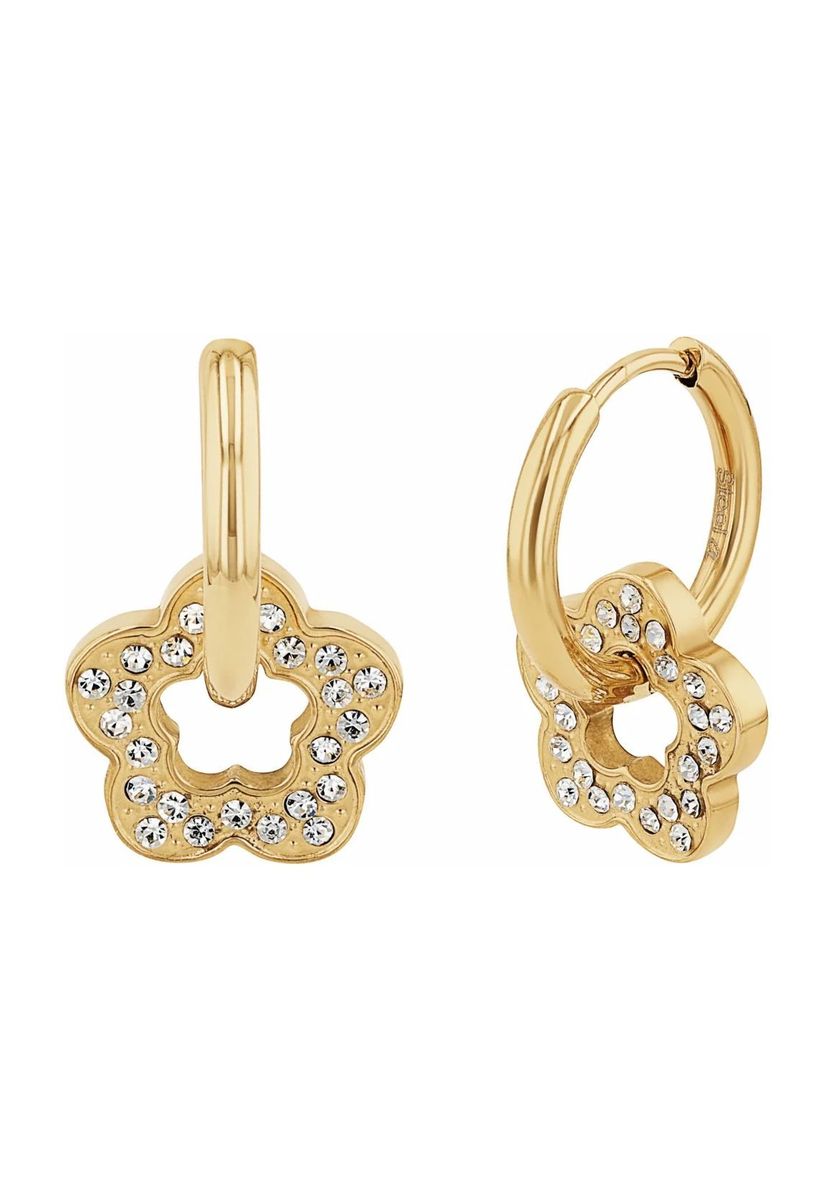 NOELANI Damen Creolen, Edelstahl, SILBER, 99