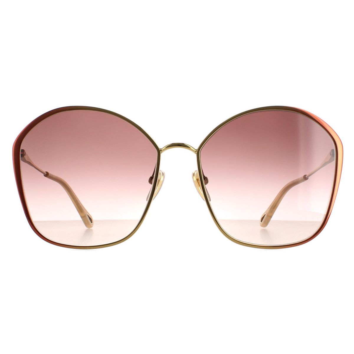 Übergroße quadratische Sonnenbrille für Damen